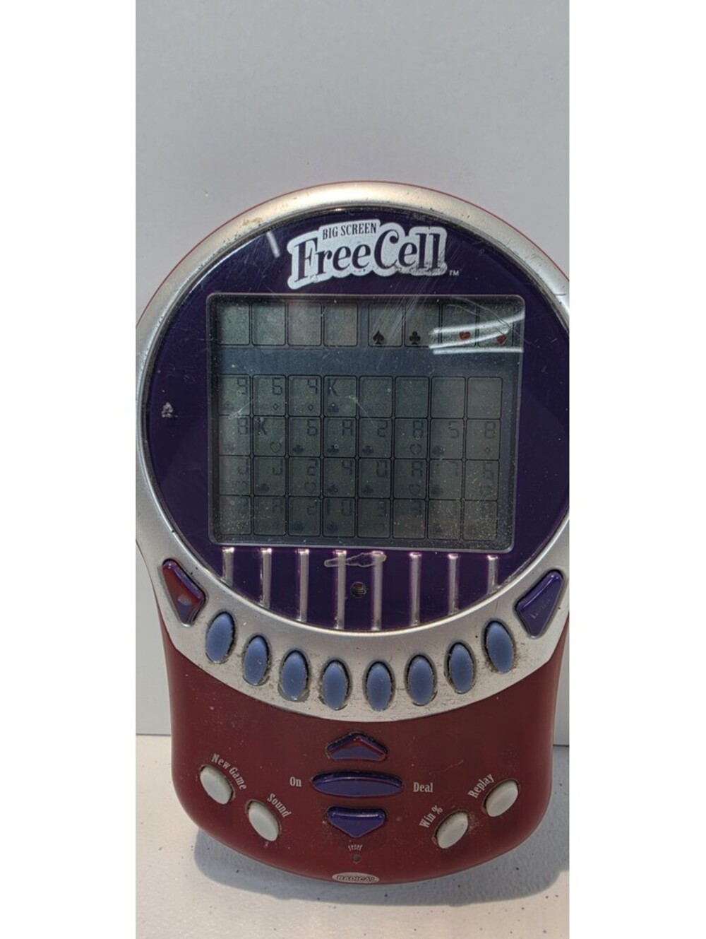 2003 Radica Big Screen Free Cell Handheld Game w/ Battery Cover - TESTED